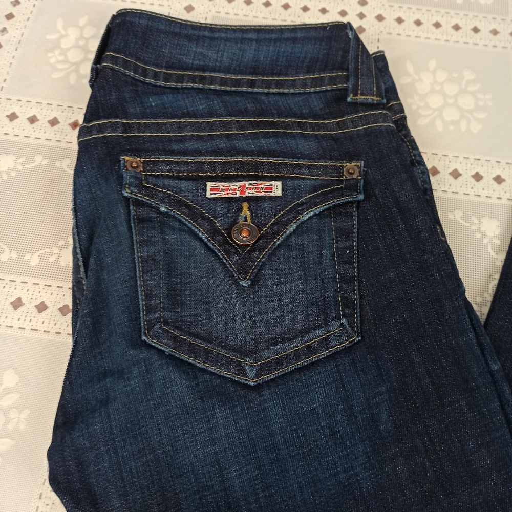 Hudson Women's Bootcut Blue Jeans . Size 28 Made In USA - Picture 3 of 16